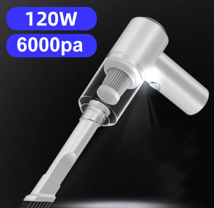 Mini Aspiradora Portatil Potente para Auto y Hogar